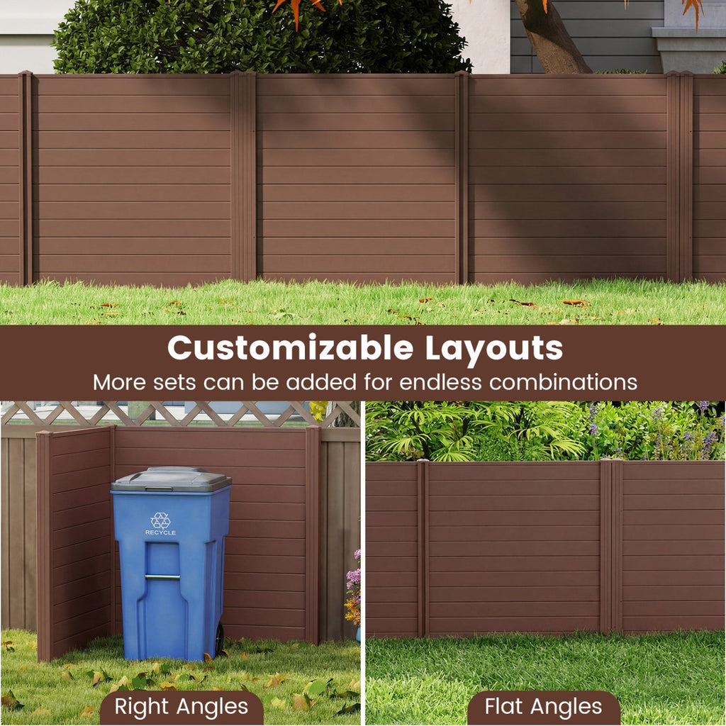 Outdoor Privacy Screen Panels 48x48 Inch 2-Panel Set