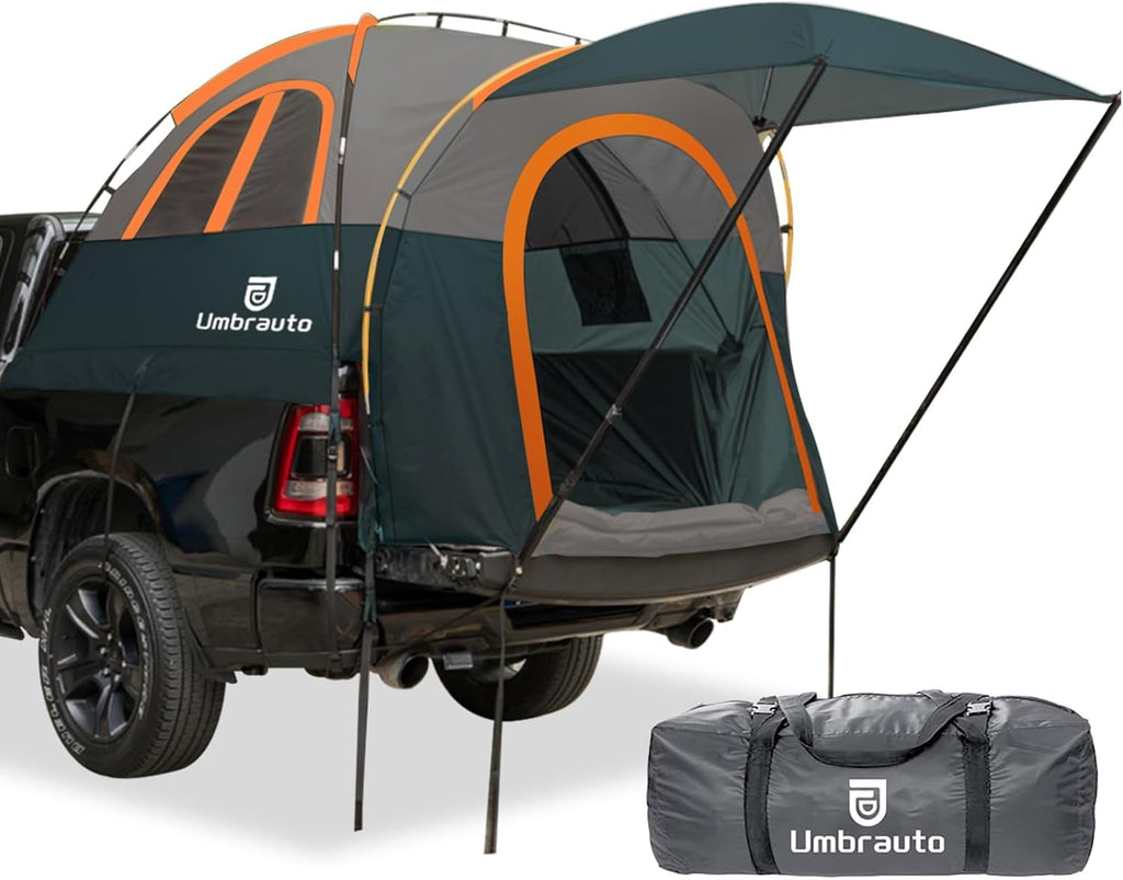 Umbrauto Truck Bed Tent with Awning,Fits 6.4-6.7 ft Truck Beds | PU3000mm Waterproof Pickup Tent