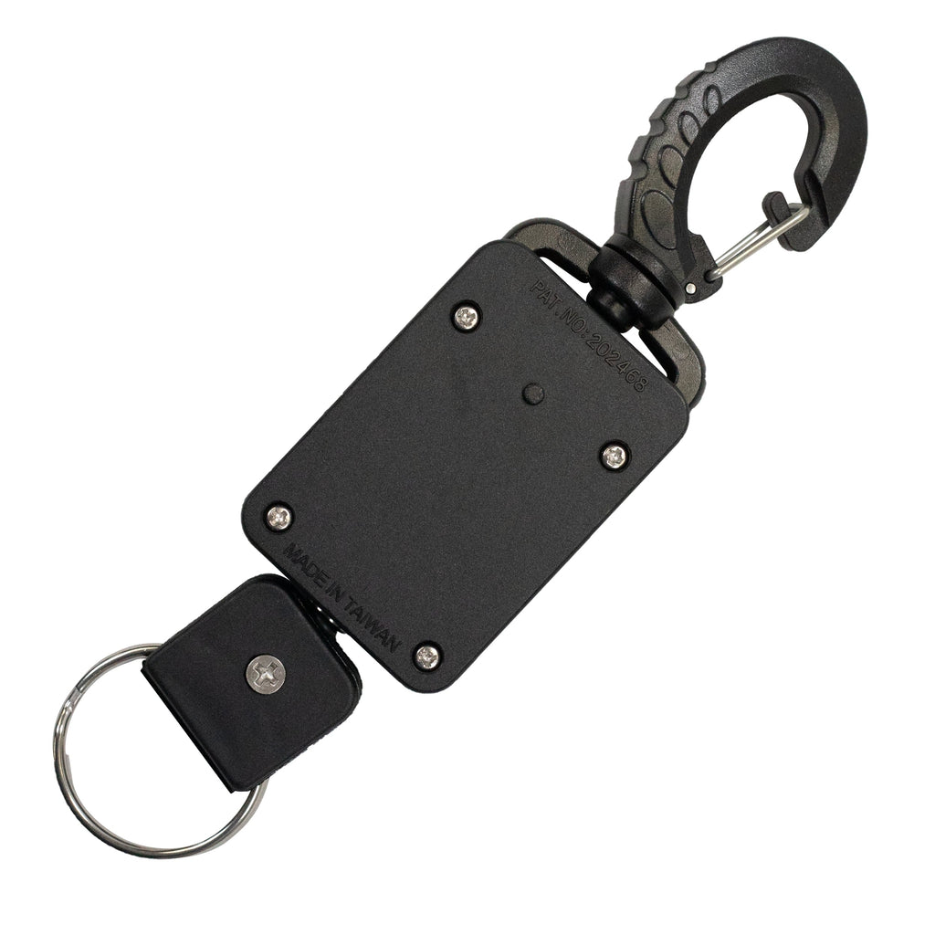 Scuba Diving Rebounding Style Compact Locking Retractor, Extends up to 18"