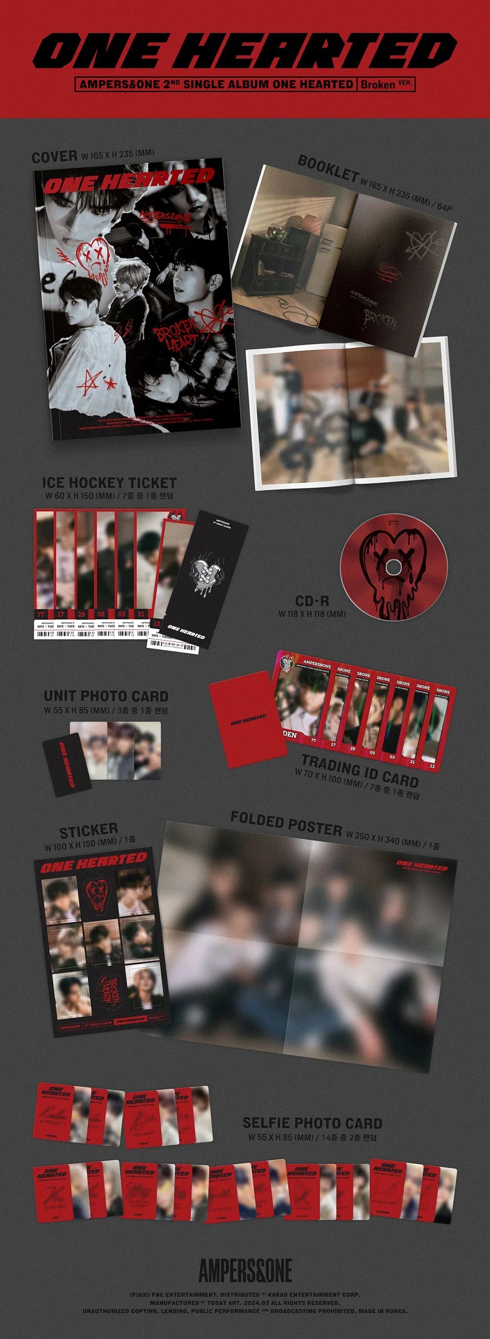 Ampers&One 2nd Single Album - One Hearted