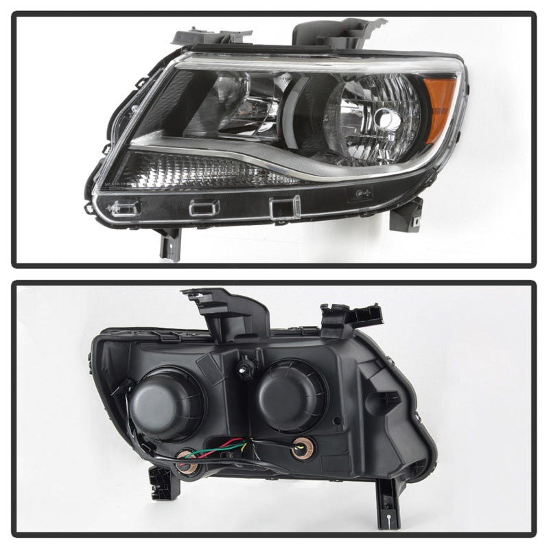 SPYDER xTune 15-17 Chevy Colorado (Halogen Models Only) Driver Side Headlights OEM Left (HD-JH-CCOL15-OE-L) 9040535