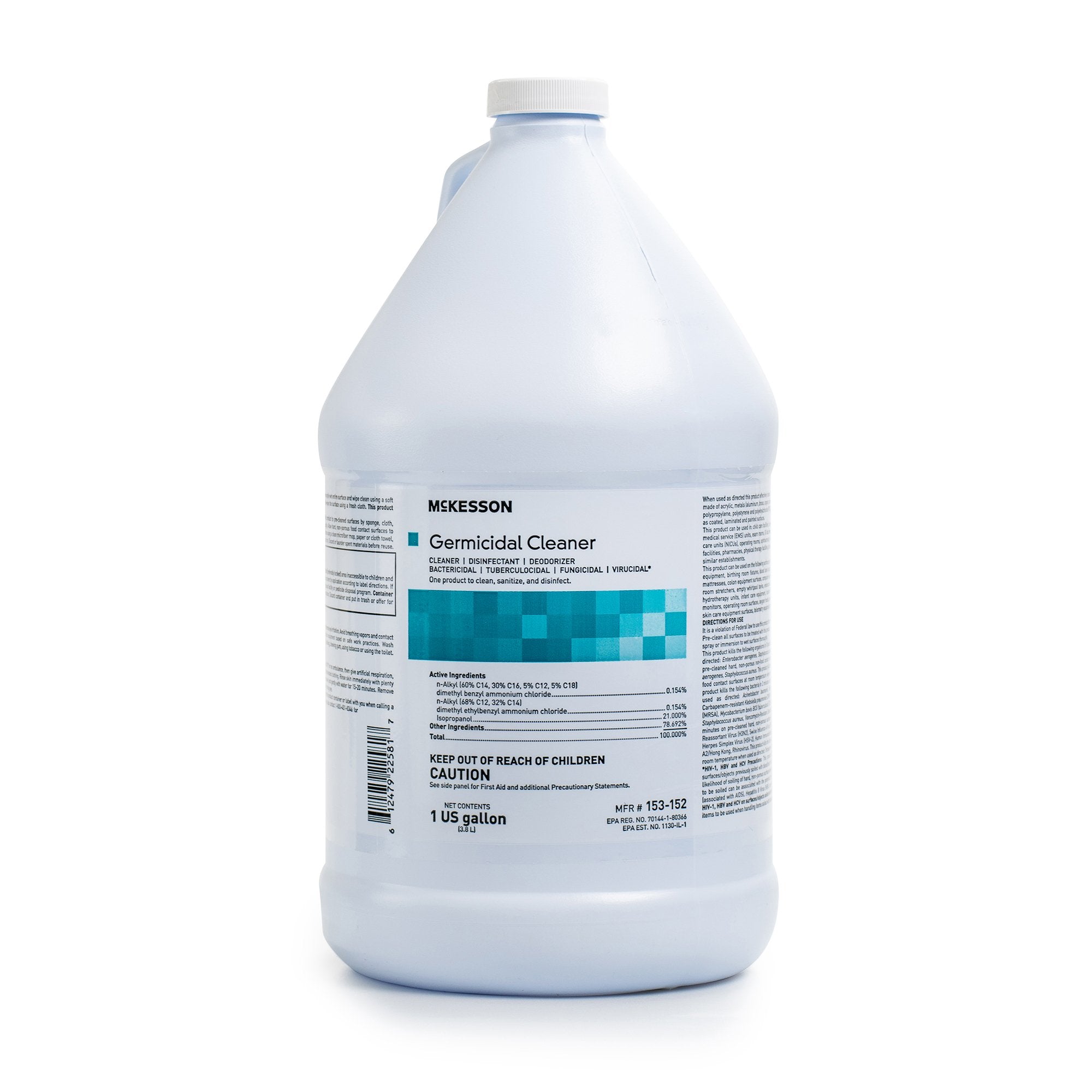 McKesson Germicidal Surface Disinfectant Cleaner, Jug, 1 gal. 153-152