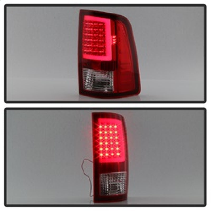 SPYDER xTune Dodge Ram 1500 09-16 LED Tail Lights Incandescent Model Only - Red Clear ALT-ON-DR09-LBLED-RC 5082213