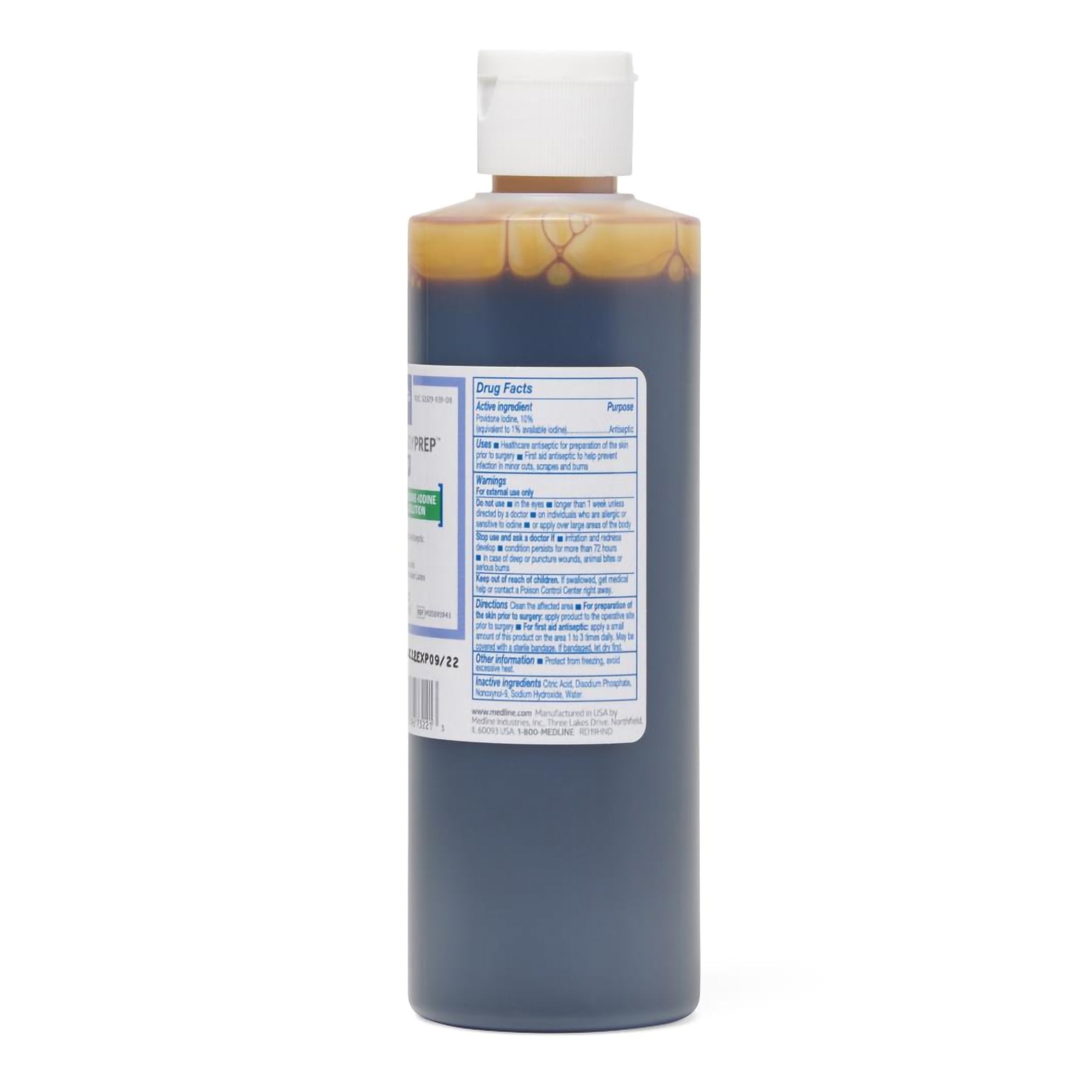 Skin Prep Solution ReadyPrep™ 8 oz. Bottle 10% Strength Povidone-Iodine NonSterile MDS093943