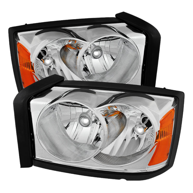 SPYDER Xtune Dodge Dakota 05-07 Crystal Headlights Chrome HD-JH-DDAK05-AM-C 9025334