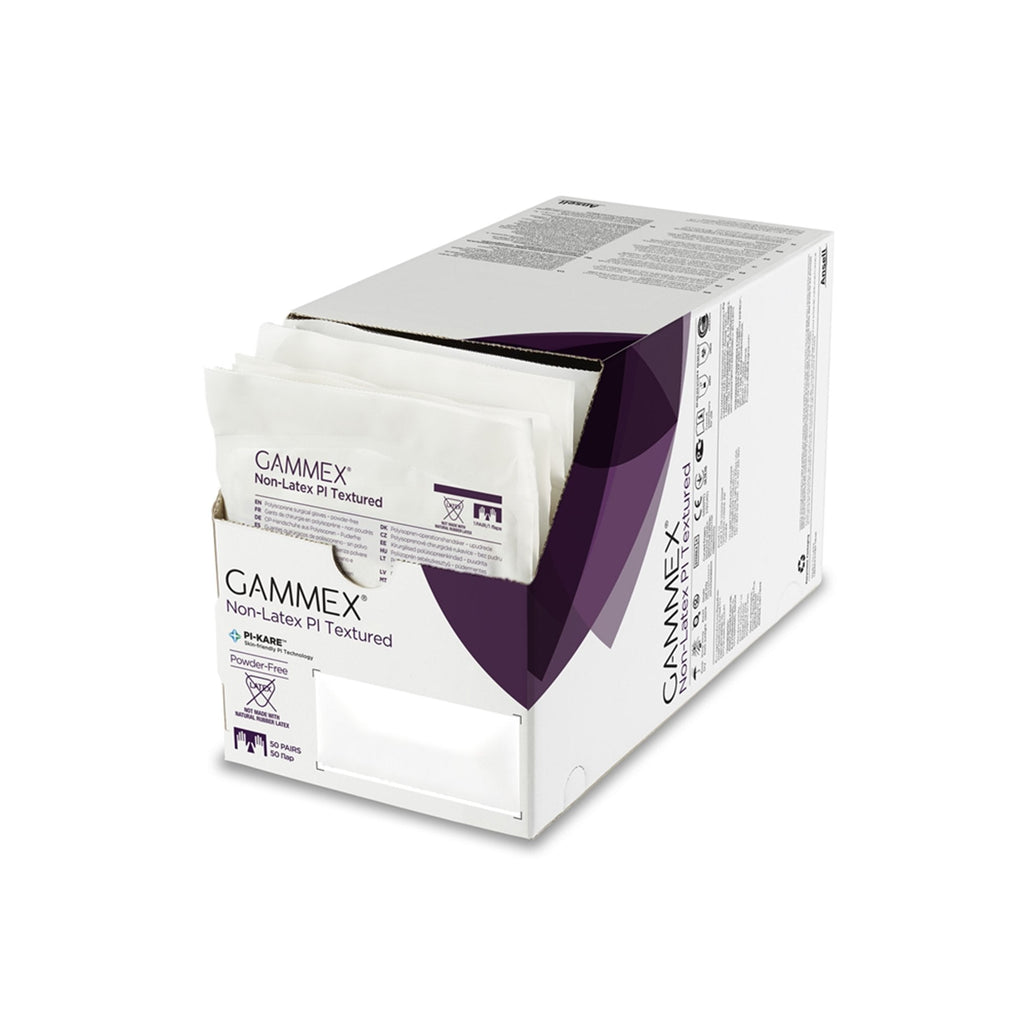 Gammex® Non-Latex PI Textured Polyisoprene Surgical Glove, Size 7, White 20688270