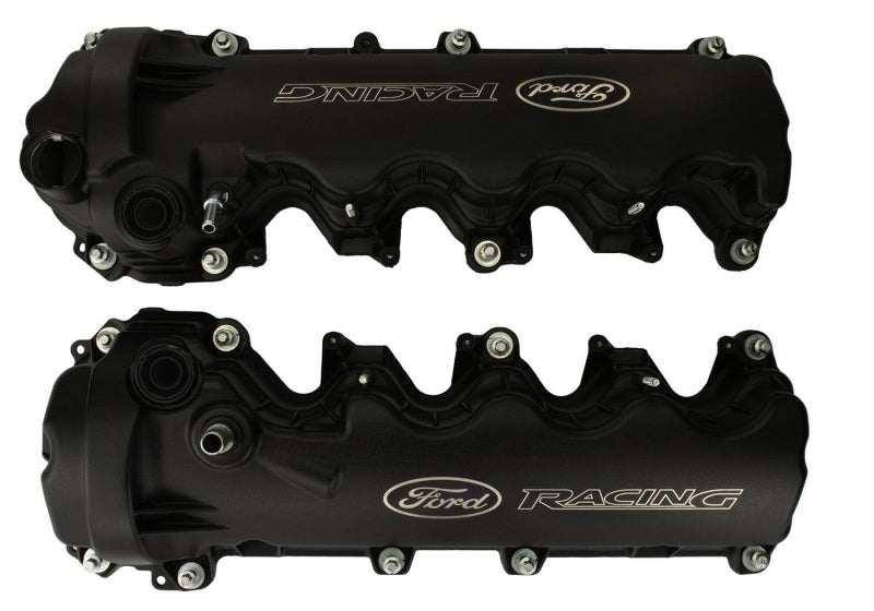 Ford 4.6L 3-Valve V/C Black Powder Coated w/Logo FRDM6582-FR3VBLK