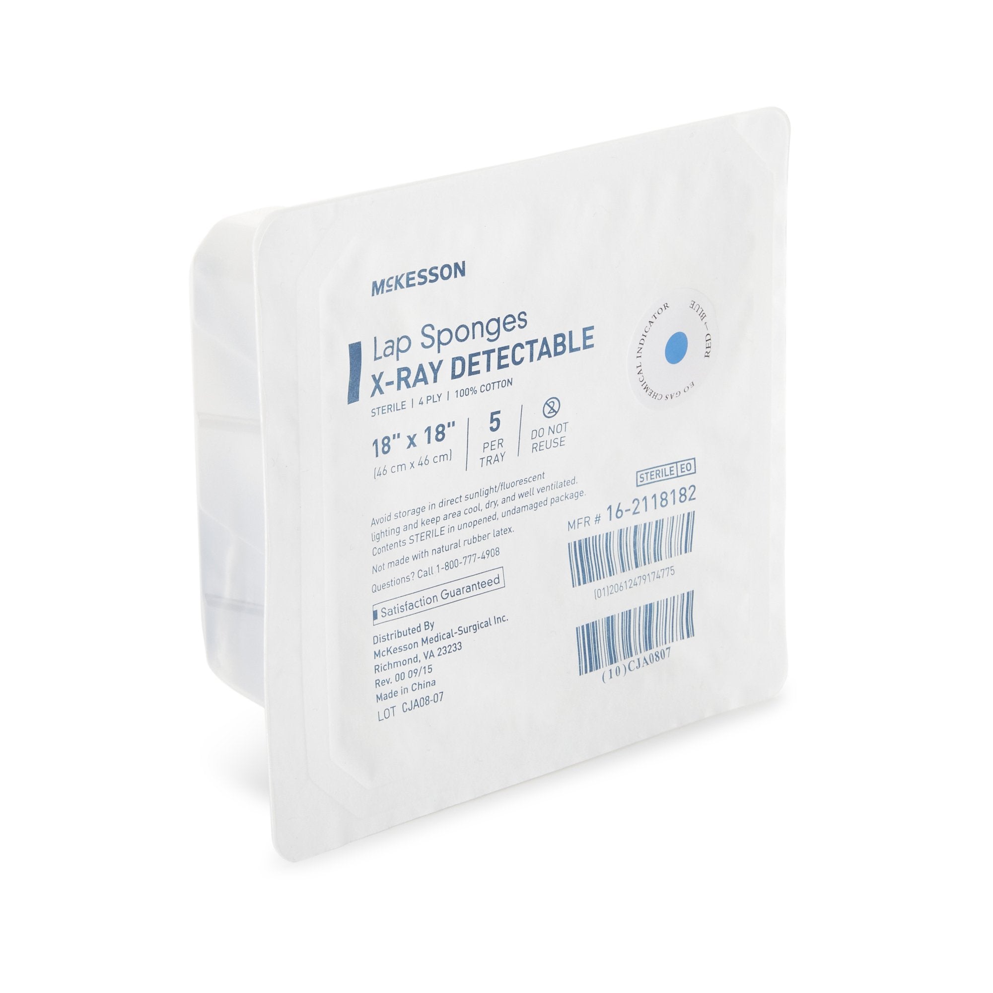 McKesson Laparotomy Sponge, 18 x 18 Inch 16-2118182