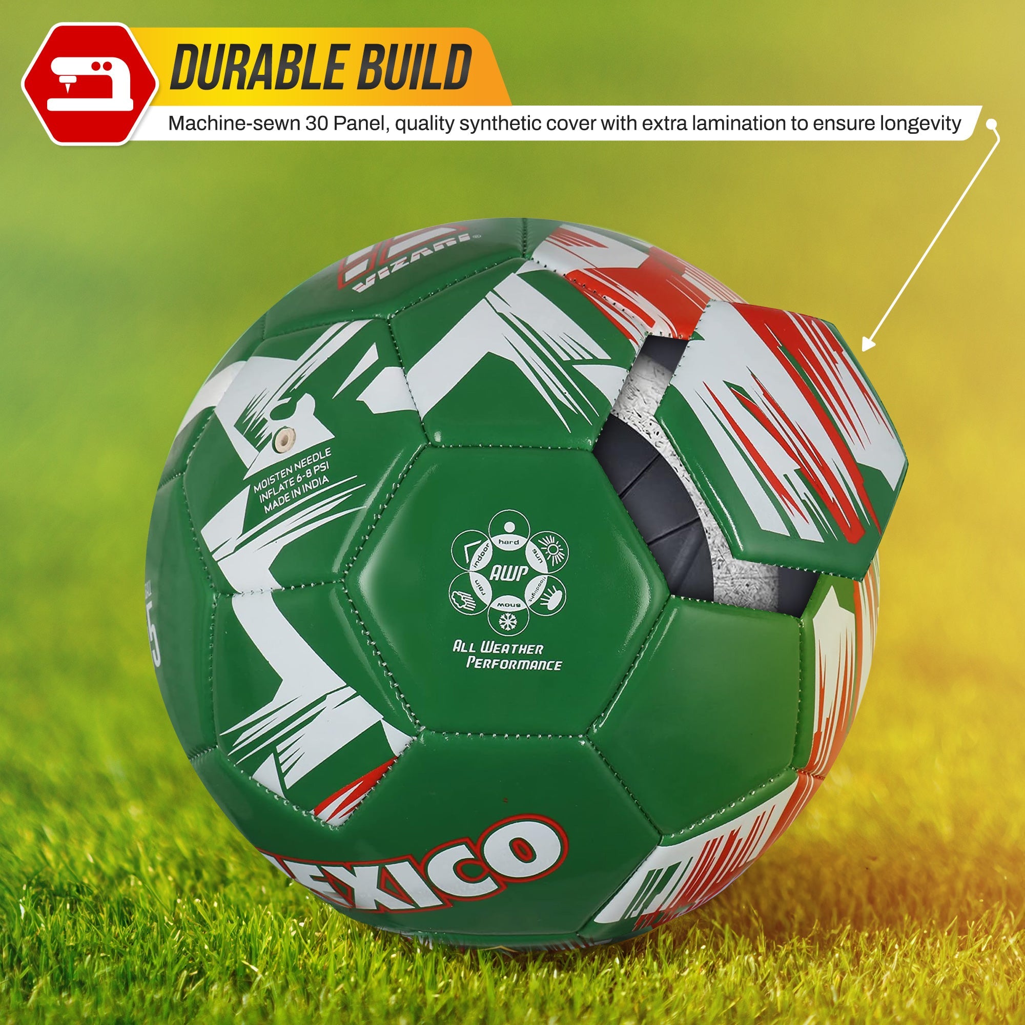 Mini National Team Soccer Balls-Mexico Green