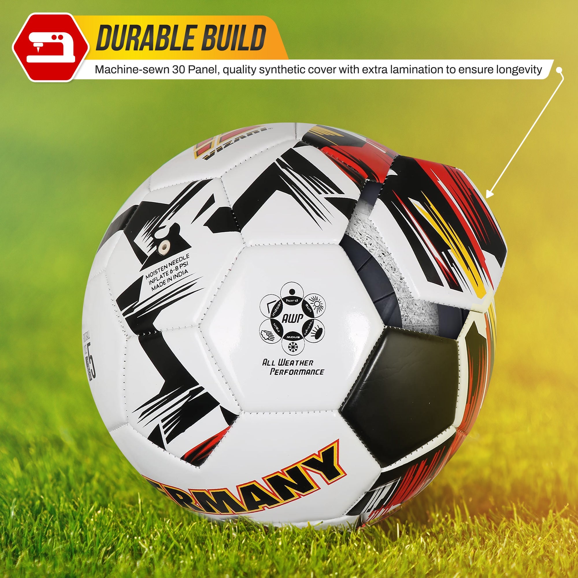 Mini National Team Soccer Balls-Germany White