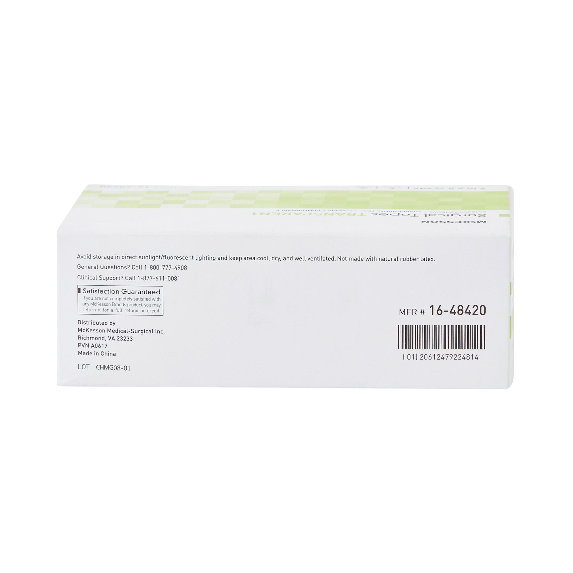 McKesson Silicone Medical Tape, 2 Inch x 5-1/2 Yard, Transparent 16-48420