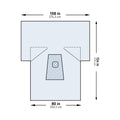 McKesson Sterile Lower Extremity Drape, 108 x 80 x 124 Inch 183-I80-09158G-S