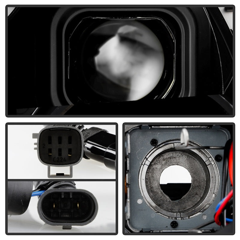 SPYDER 11-13 Dodge Durango (HID Model Only) Projector Headlights - Black PRO-YD-DDU11HIDSI-BK 5088680