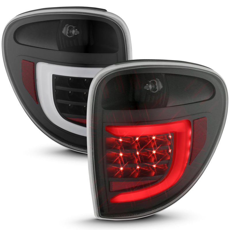 ANZO 2004-2007 Dodge  Grand Caravan LED Tail Lights w/ Light Bar Black Housing Clear Lens 311365
