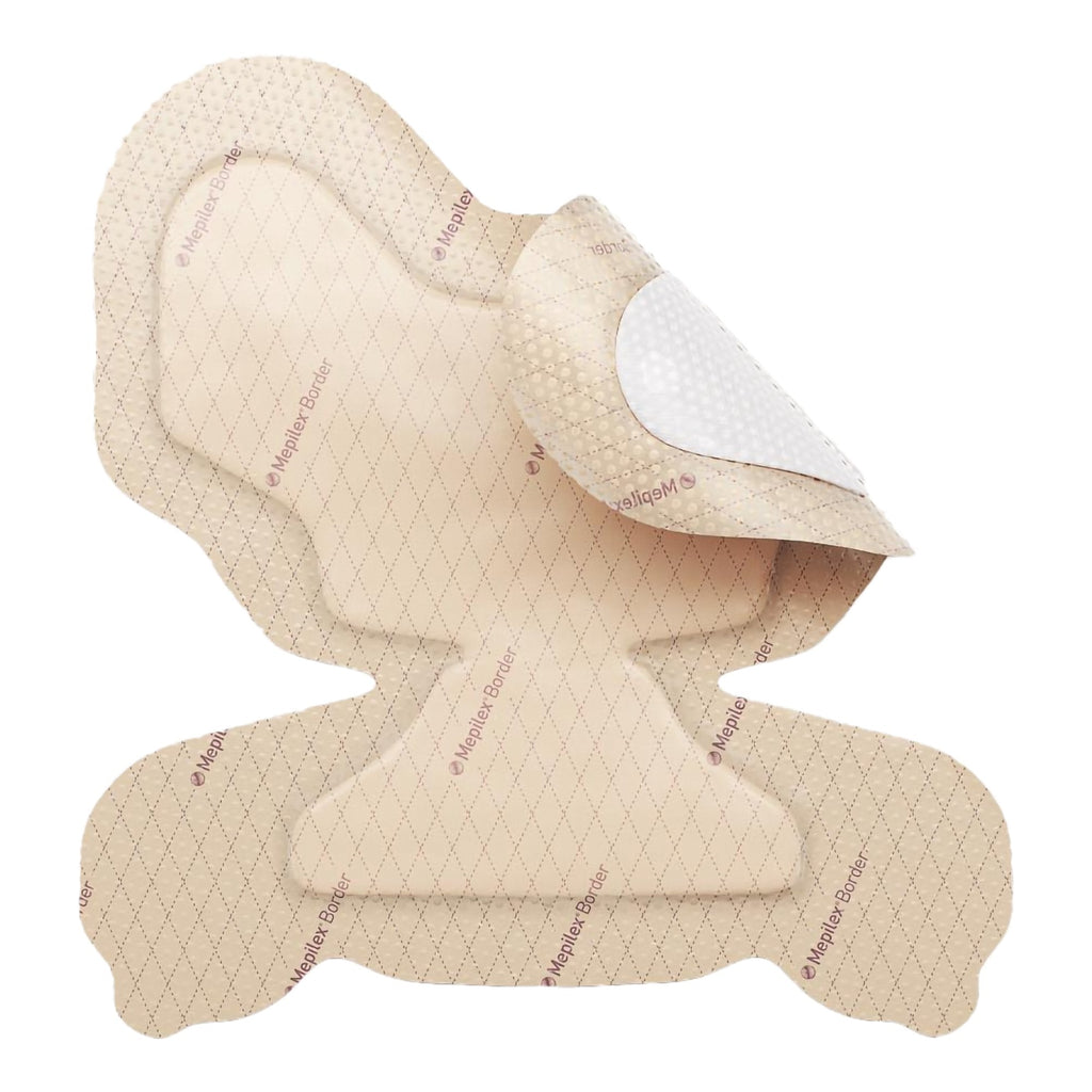 Mepilex® Border Heel Foam Dressing, 8-3/5 x 9 Inch 282790