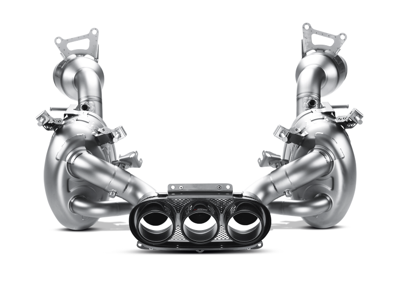Akrapovic 10-15 Ferrari 458 Italia/458 Spyder Slip-On Line (Titanium) w/ Carbon Tips MTP-FE458H