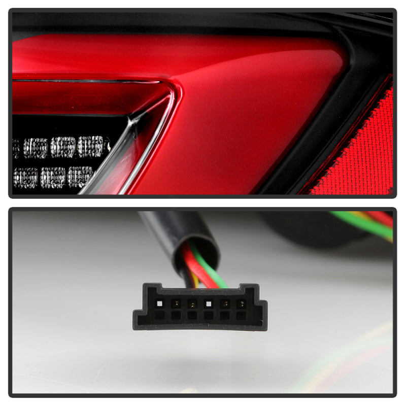 SPYDER 11-17 BMW 5 Series F10 F18 M5  Sequential Turn Signal LED Tail Light - BK ALT-YD-BMWF1011-BK 5088512