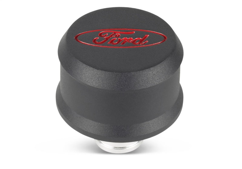 Ford Valve Cover Breather w/ Slant Edge - Alm Black FRD302-440
