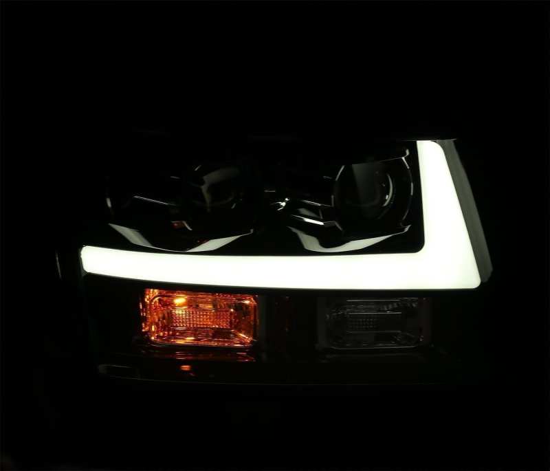 AlphaRex 07-14 Chevrole Tahoe PRO-Series LED Headlights Plank Style Blk w/Activ Light/Seq Signal/DRL 880297 *Discontinued