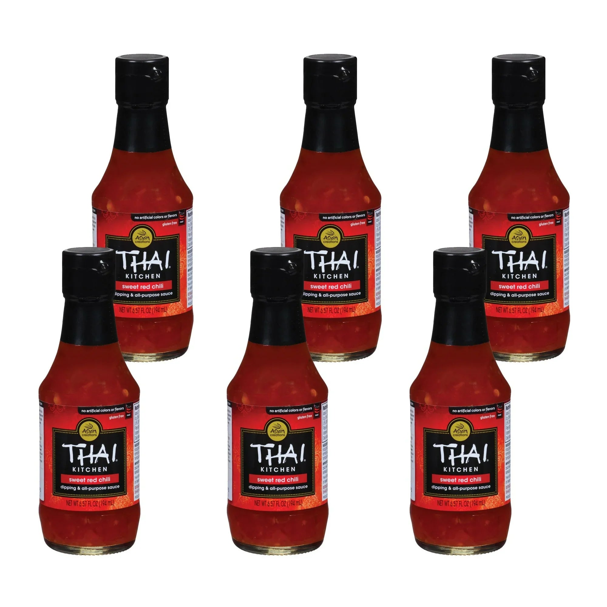 Thai Kitchen Sweet and Spicy Red Chili Sauce, Case of 6, 6.57 Fl. Oz. Each