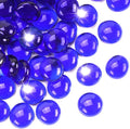 2LB Cobalt Blue Flat Glass Marbles for Vases, Gemstone Beads Vase Filler Decorative Glass Pebbles for Fish Tank, DIY Crafts, Aquarium Decor Rocks - PhishStones Products