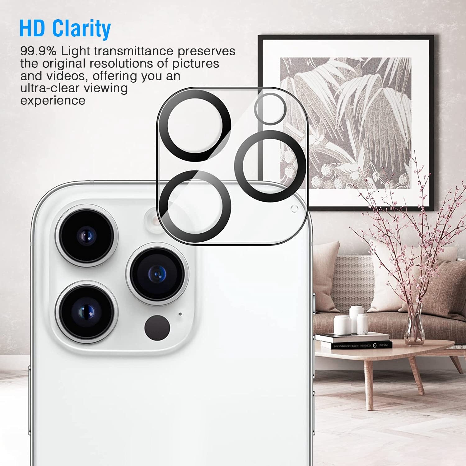 2Packs Ultra HD Camera Lens Protectors 9H Hardness Tempered Glass Camera Lens Protectors - PhishStones Products