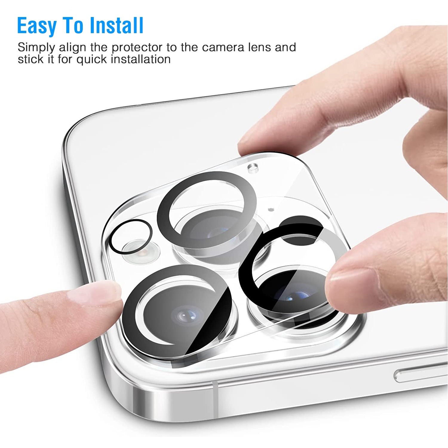 2Packs Ultra HD Camera Lens Protectors 9H Hardness Tempered Glass Camera Lens Protectors - PhishStones Products