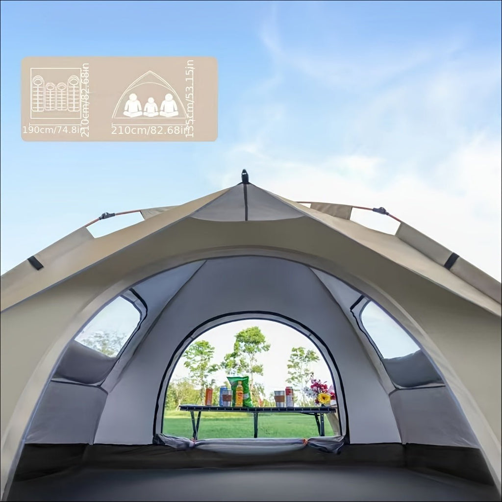 3 - 4 Person Instant Pop Up Camping Tent Waterproof Quick Setup Outdoor Portable - PhishStones Products