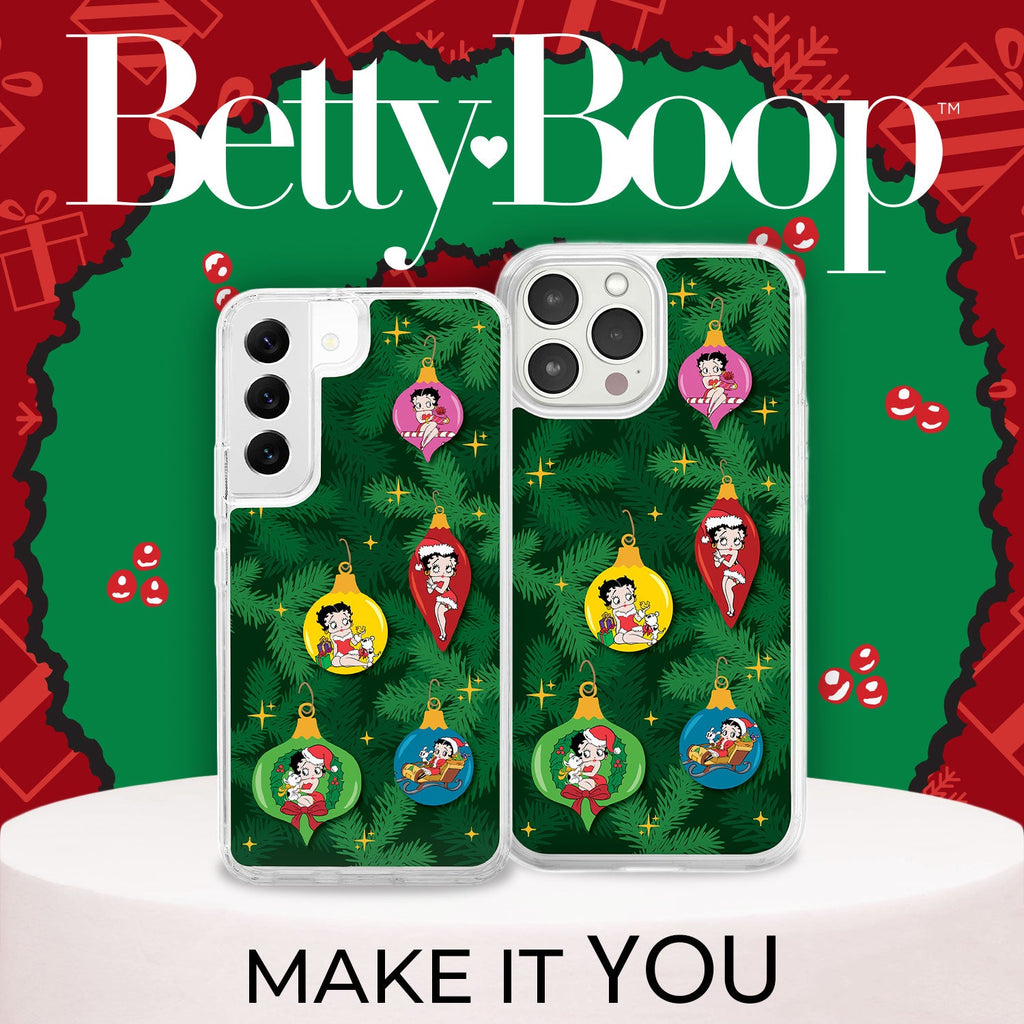 Betty Boop Happy Holidays HD Apple iPhone 14 Series Mag-Safe Phone Case