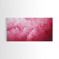 Pink Clouds - Framed Canvas Print - Wood Framed Wall Art - Preppy Decor - Preppy Dorm Room Wall Art - Abstract Pink Wall Art