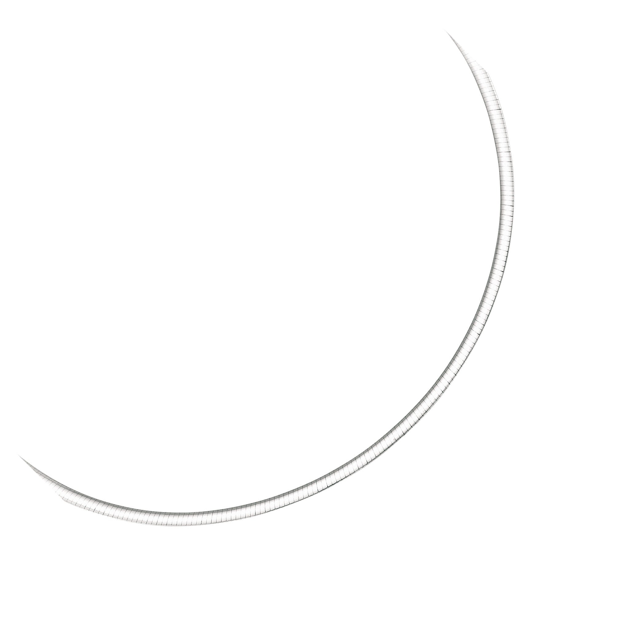 3.0 mm 14k Two Tone Gold Reversible Omega Necklace - PhishStones Products