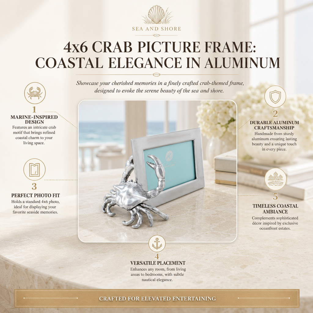 4x6 Crab Picture Frame