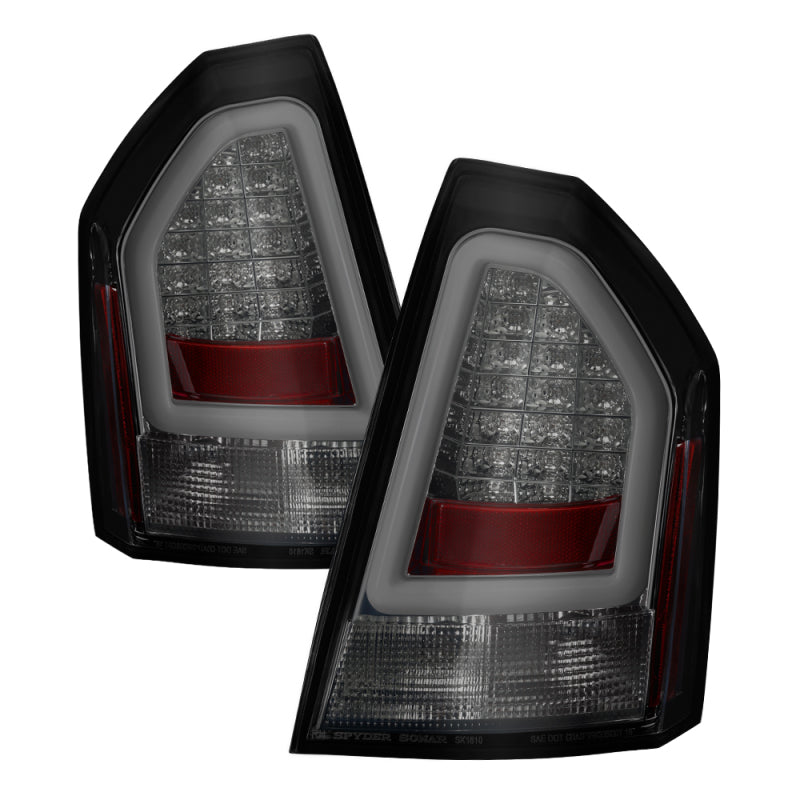 SPYDER Chrysler 300 05-07 V2 Light Bar LED Tail Lights - Smoke ALT-YD-CHR305V2-LED-SM 5083340