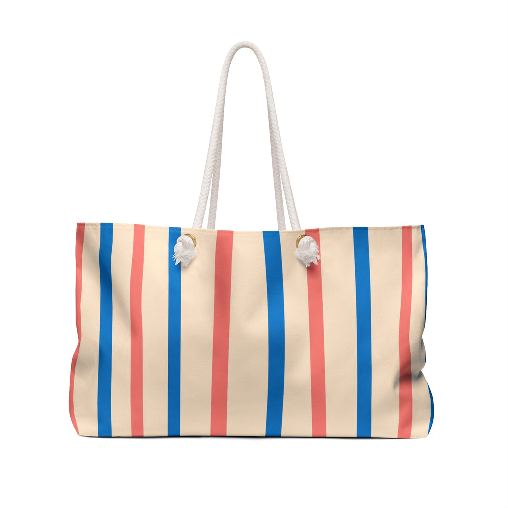 French Nautical Weekender Bag, Bon Voyage
