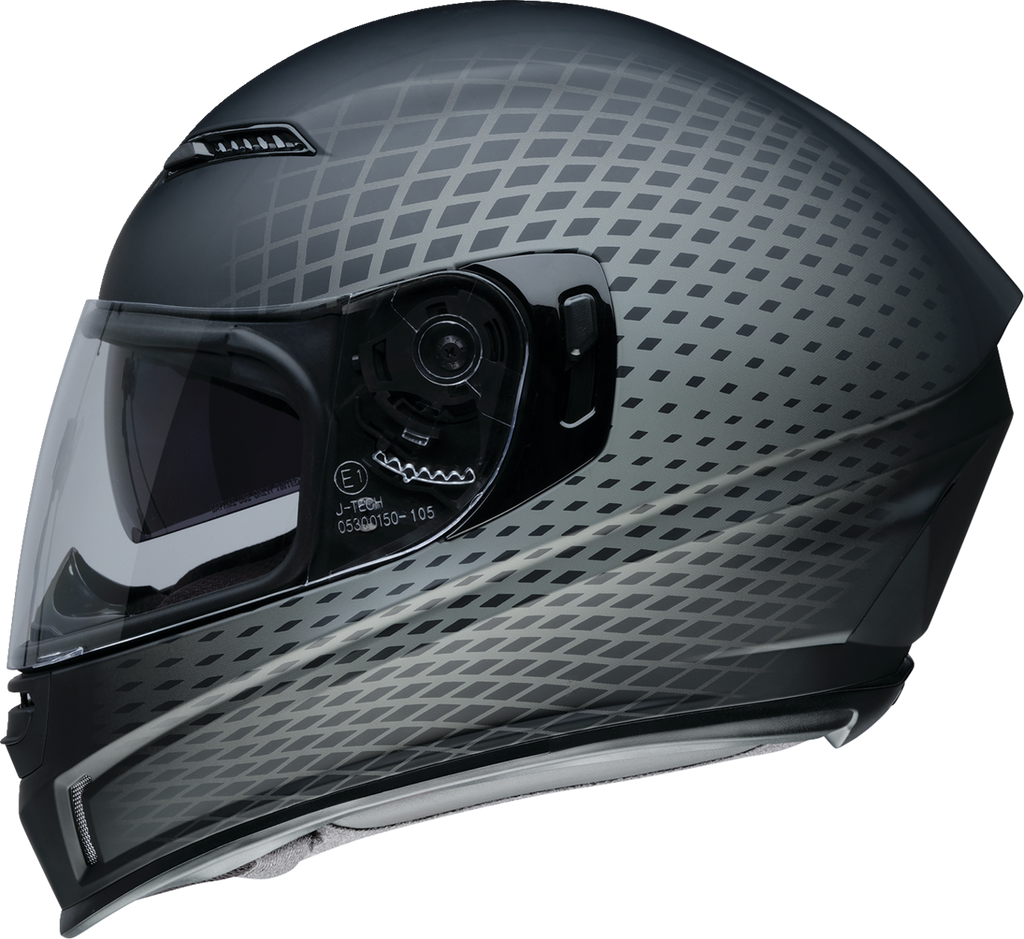 Z1R, Z1R Jackal Helmet Waveform Gray 3XL - Aerodynamic Design with Anti-Fog Shield and Ventilation
