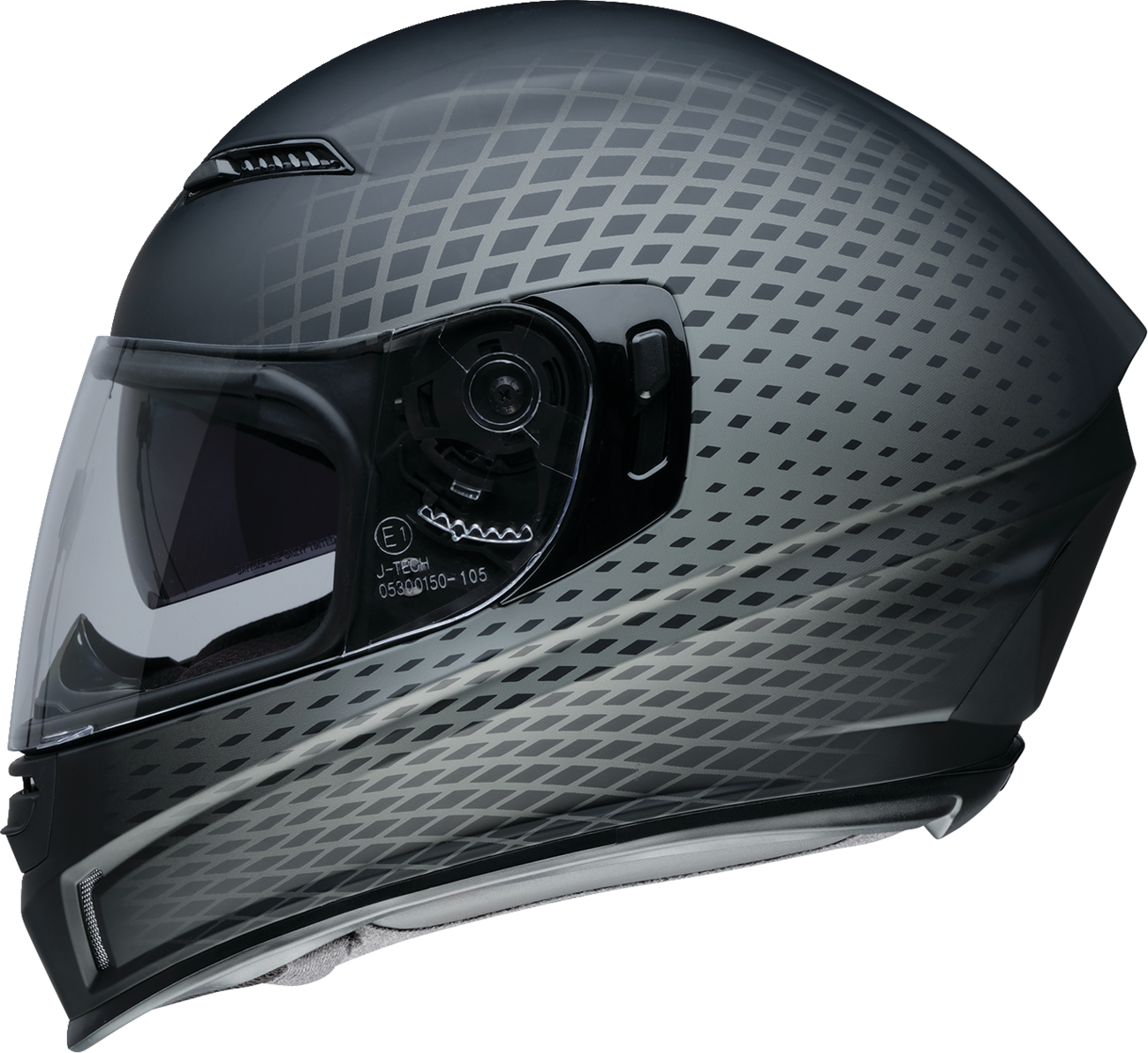 Z1R, Z1R Jackal Helmet Waveform Gray 3XL - Aerodynamic Design with Anti-Fog Shield and Ventilation
