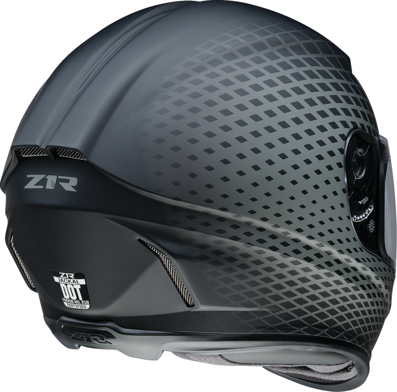 Z1R, Z1R Jackal Helmet Waveform Gray 3XL - Aerodynamic Design with Anti-Fog Shield and Ventilation