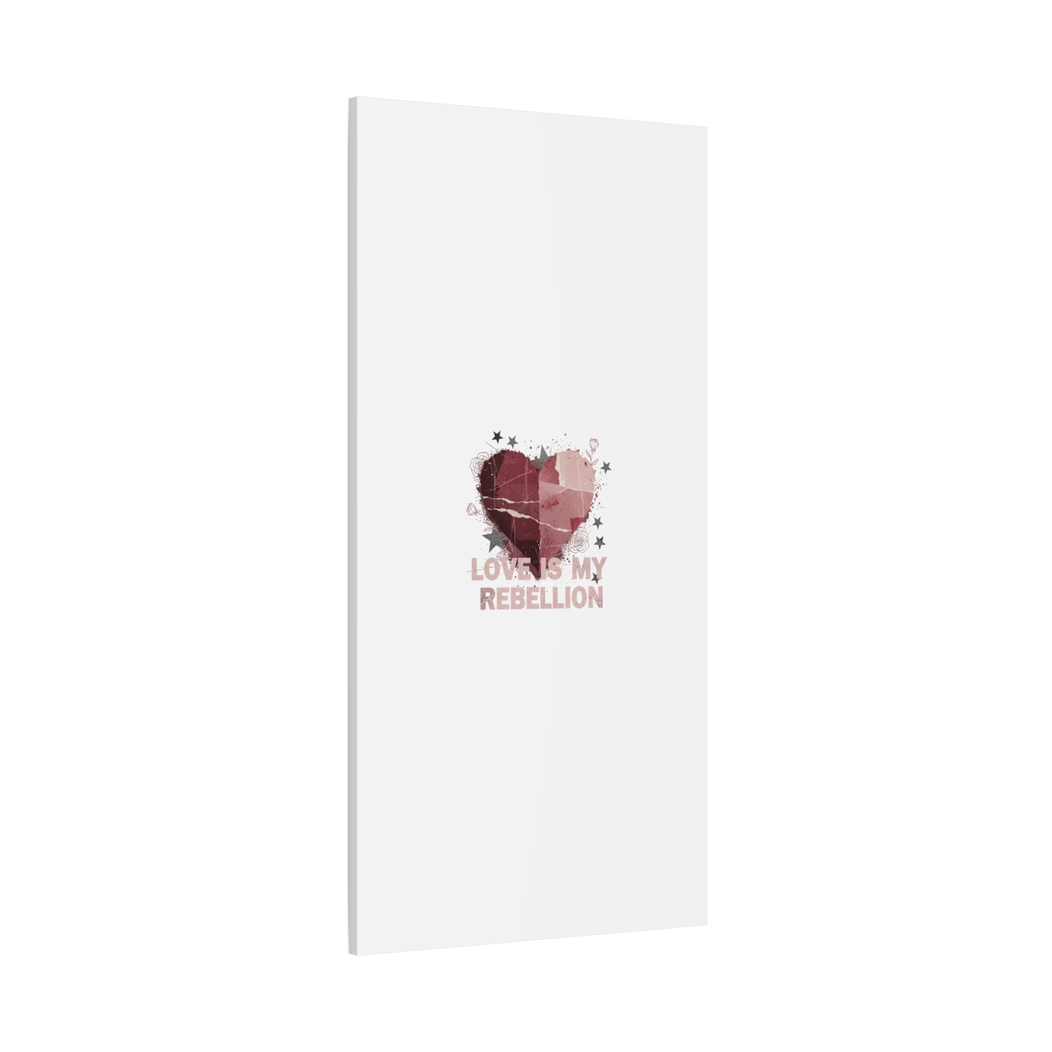 Love Is My Rebellion Canvas | Soft Grunge Hearts, Distressed Valentine Collage