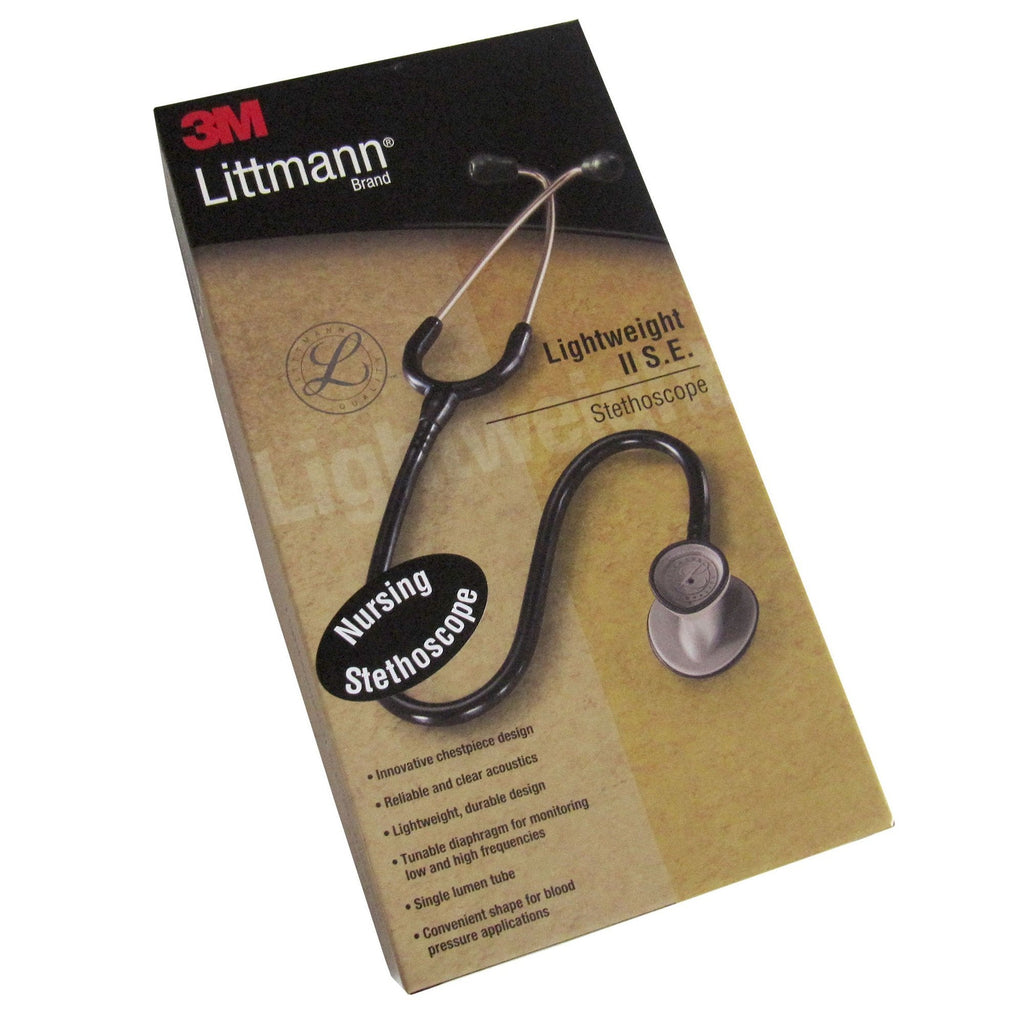 3M Littmann Lightweight II S.E. Stethoscope, Black, 28 Inch 2450