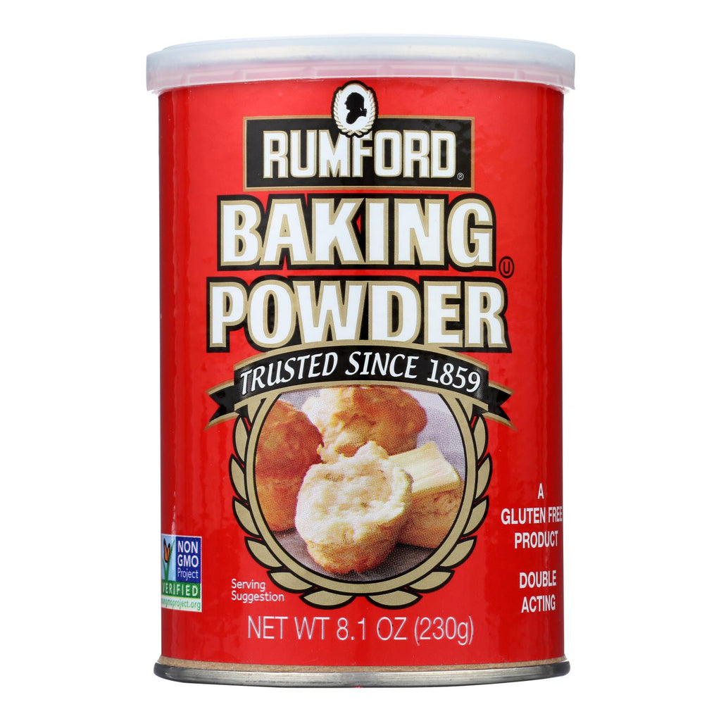 Rumford Premium Aluminum-Free Non-GMO Baking Powder, 8.1 Oz. (Pack of 12)
