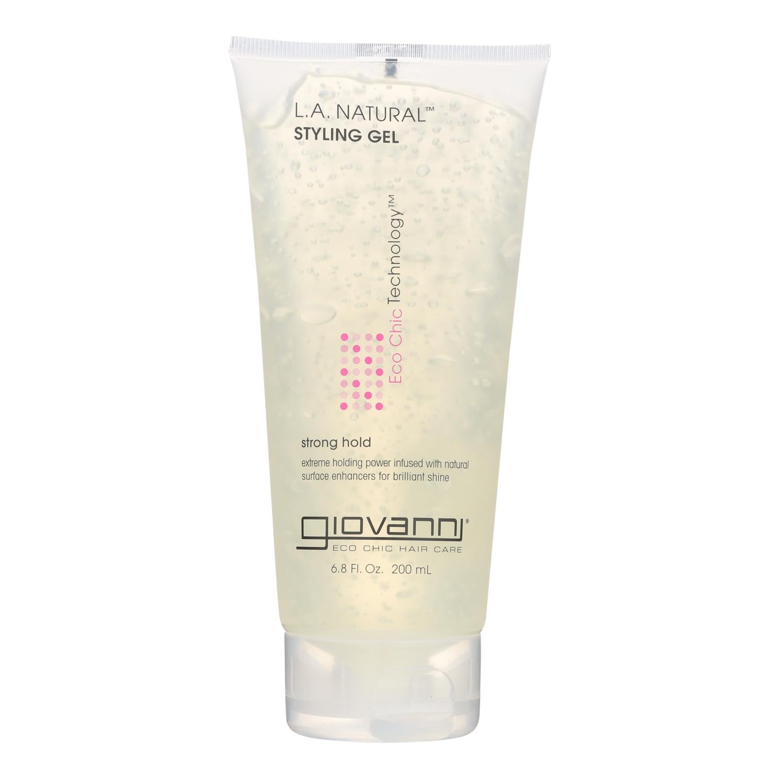 Giovanni LA Natural Styling Gel, Strong Hold (6.8 Fl Oz)