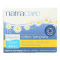 Natracare Certified Organic Cotton Tampons - Super Absorbency (Pack of 10)