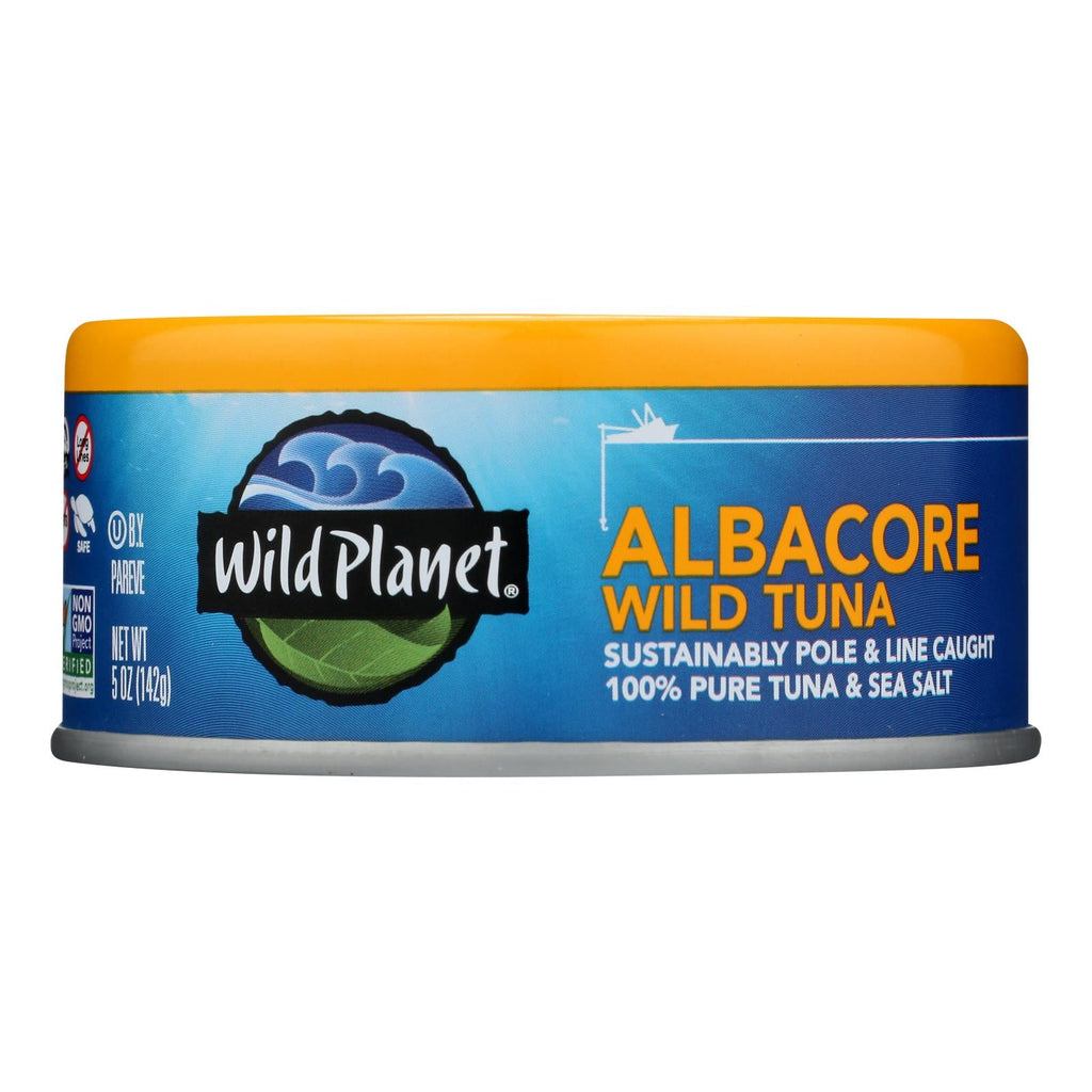 Wild Planet, Albacore Tuna, Low Mercury, Kosher, Dolphin Safe, 5 oz., Pack of 12