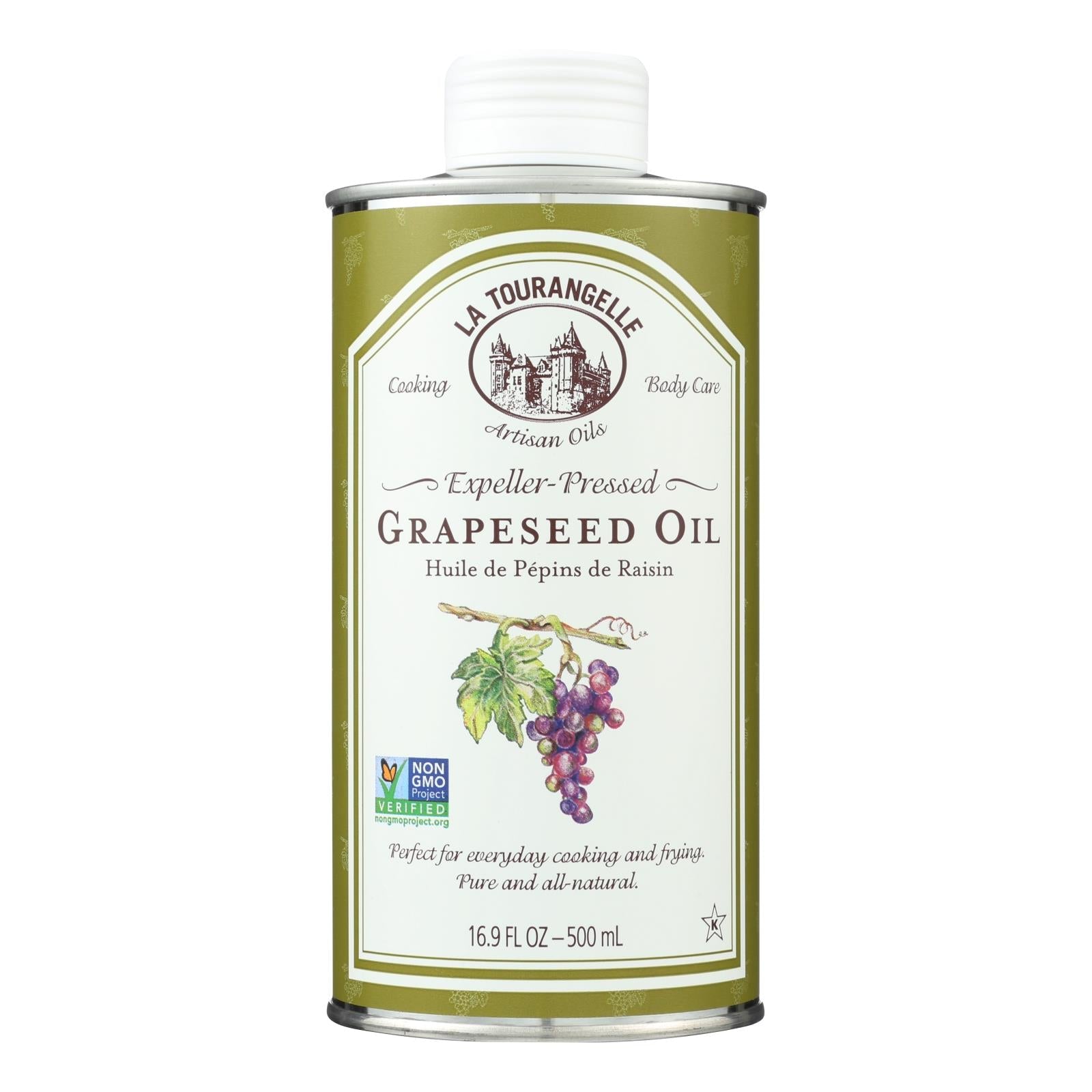 La Tourangelle Grapeseed Oil, 16.9 Fl Oz (Pack of 6)