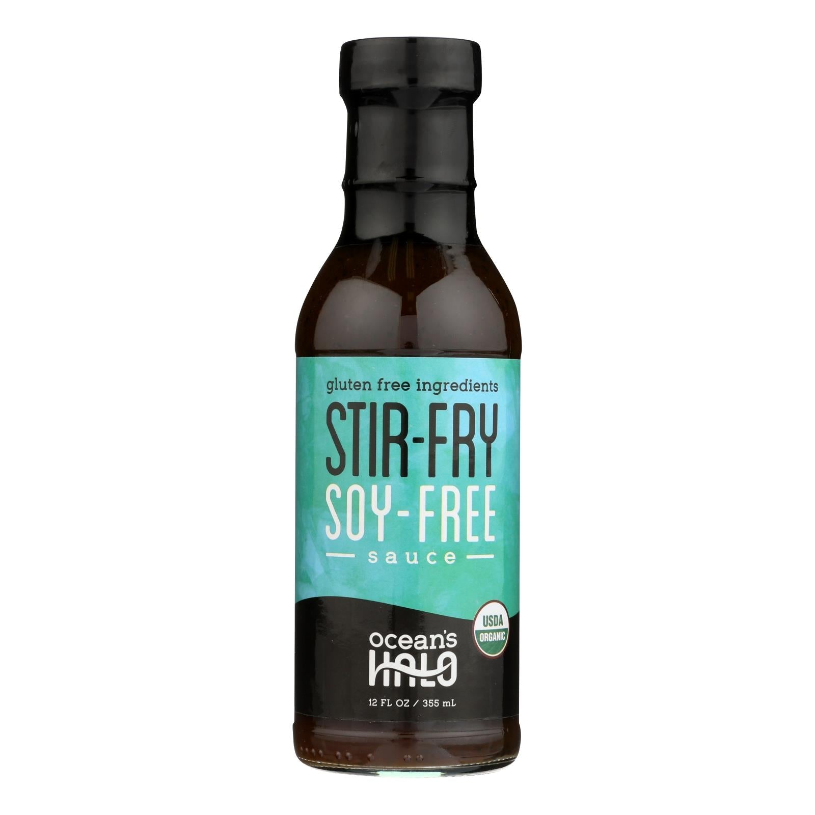 Ocean's Halo Stir-Fry Soy-Free Sauce, 6 Pack of 12 Fl. Oz. Bottles