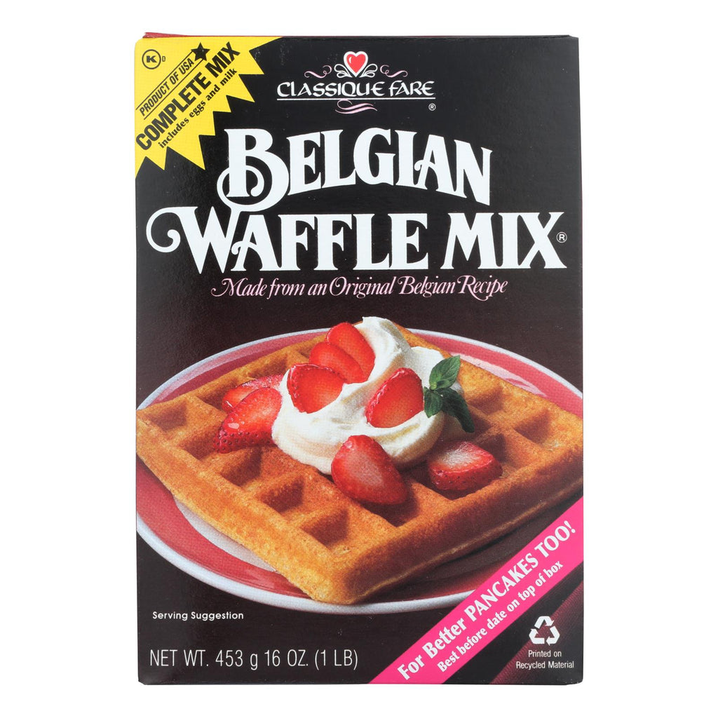 Classique Fare Belgian Waffle Mix (Pack of 6 - 16 Oz.)