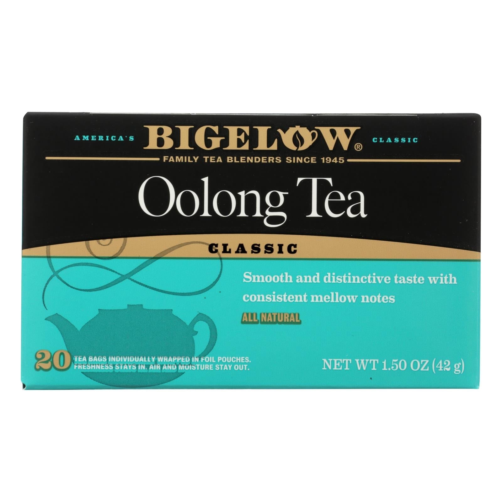Bigelow Revitalizing Oolong Tea, 20 Tea Bags, Pack of 6