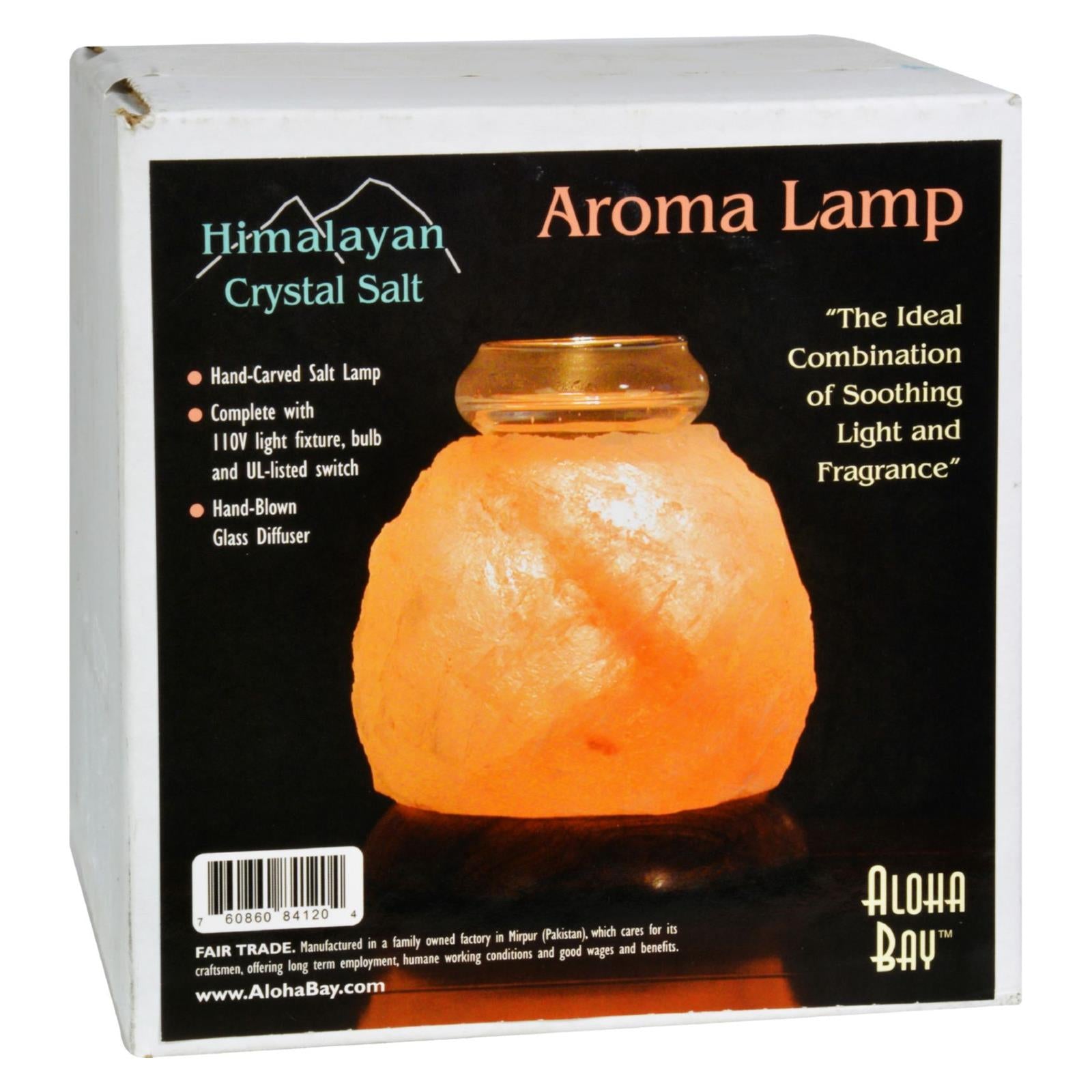 Himalayan Salt Crystal Lamp, 5 Inch, Natural Pink Rock Salt, Ambient Lighting