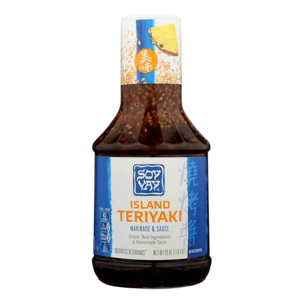 Soy Vay Island Triyaki - Marinade And Sauce, Case Of 6, 20 Fl Oz
