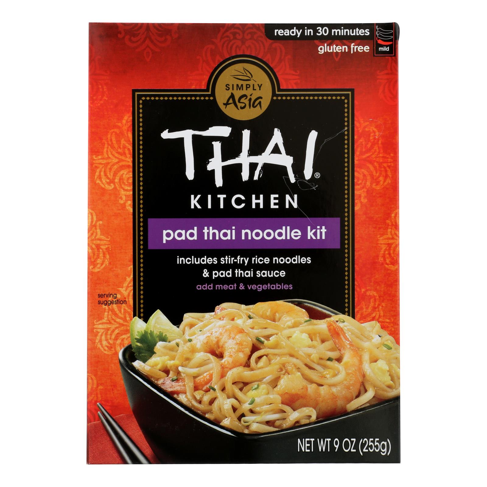 Thai Kitchen Indulge In Authentic Pad Thai Noodles - 9 Oz. Pack of 12